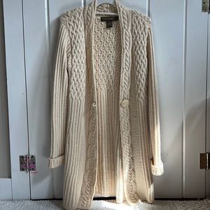 inis crafts 100% merino wool cardigan
